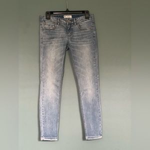 Free People Light Wash Skinny Jeans